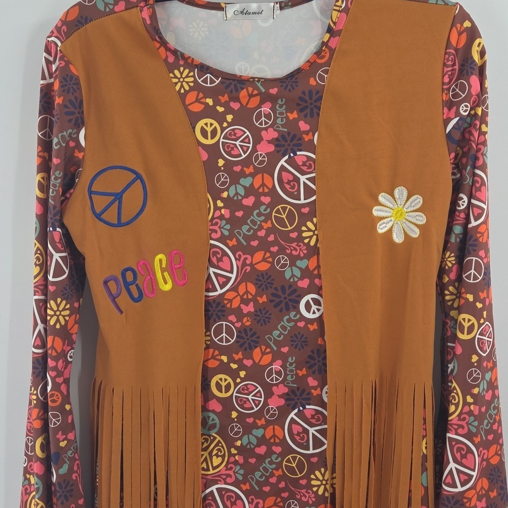 Flower Child Hippie Costume NWOT - Picture 3 of 16